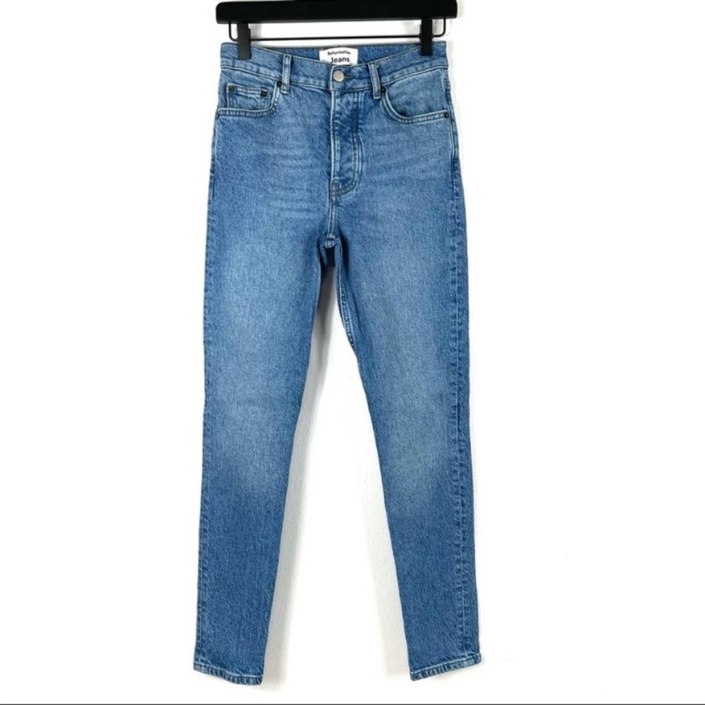 Reformation Serena High Skinny Jean Maya Wash - 25